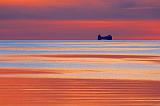 Freighter At Sunset_23394